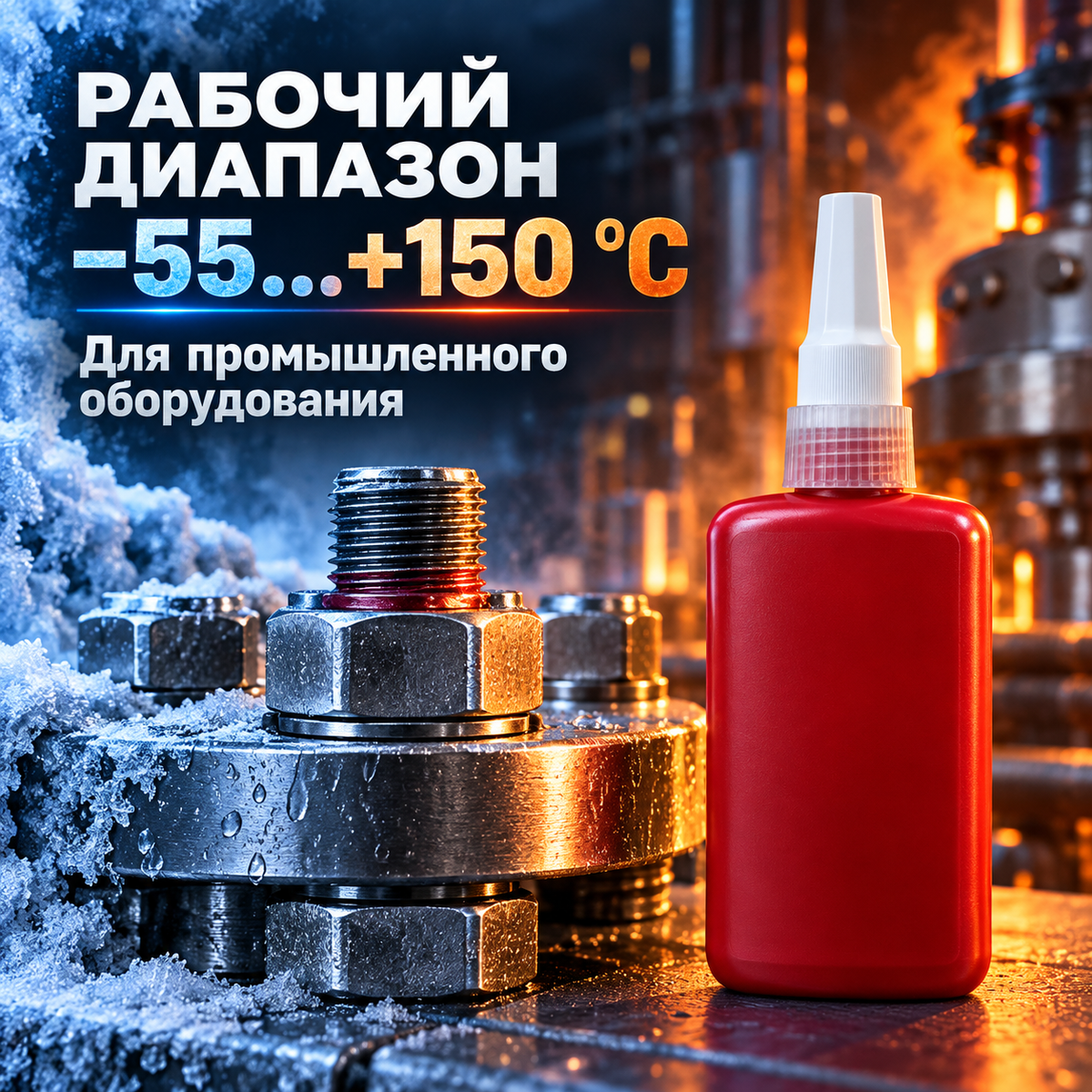 Фиксатор резьбы 222 / 243 / 263 / 271 для защиты соединений от самоотвинчивания