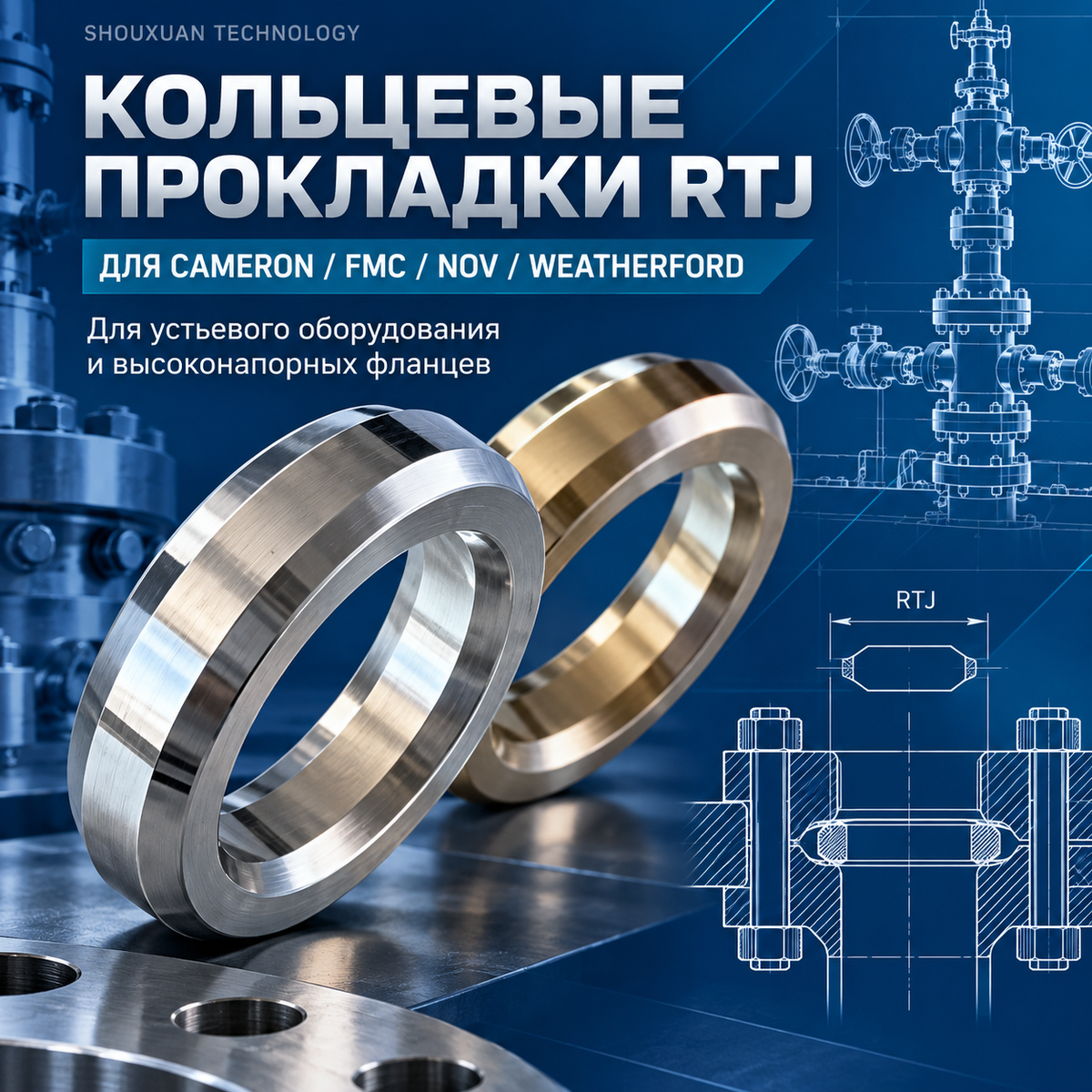 Metal Ring Type Joint Gasket for High Pressure Flanges, Soft Iron / 304 / 316 / Inconel 625