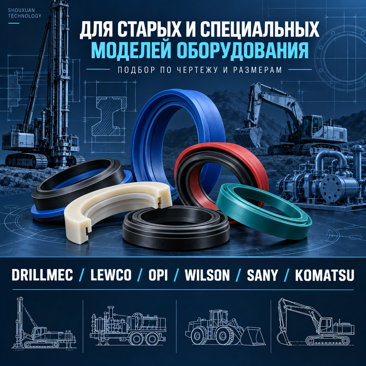 Custom sealing products for discontinued and special equipment