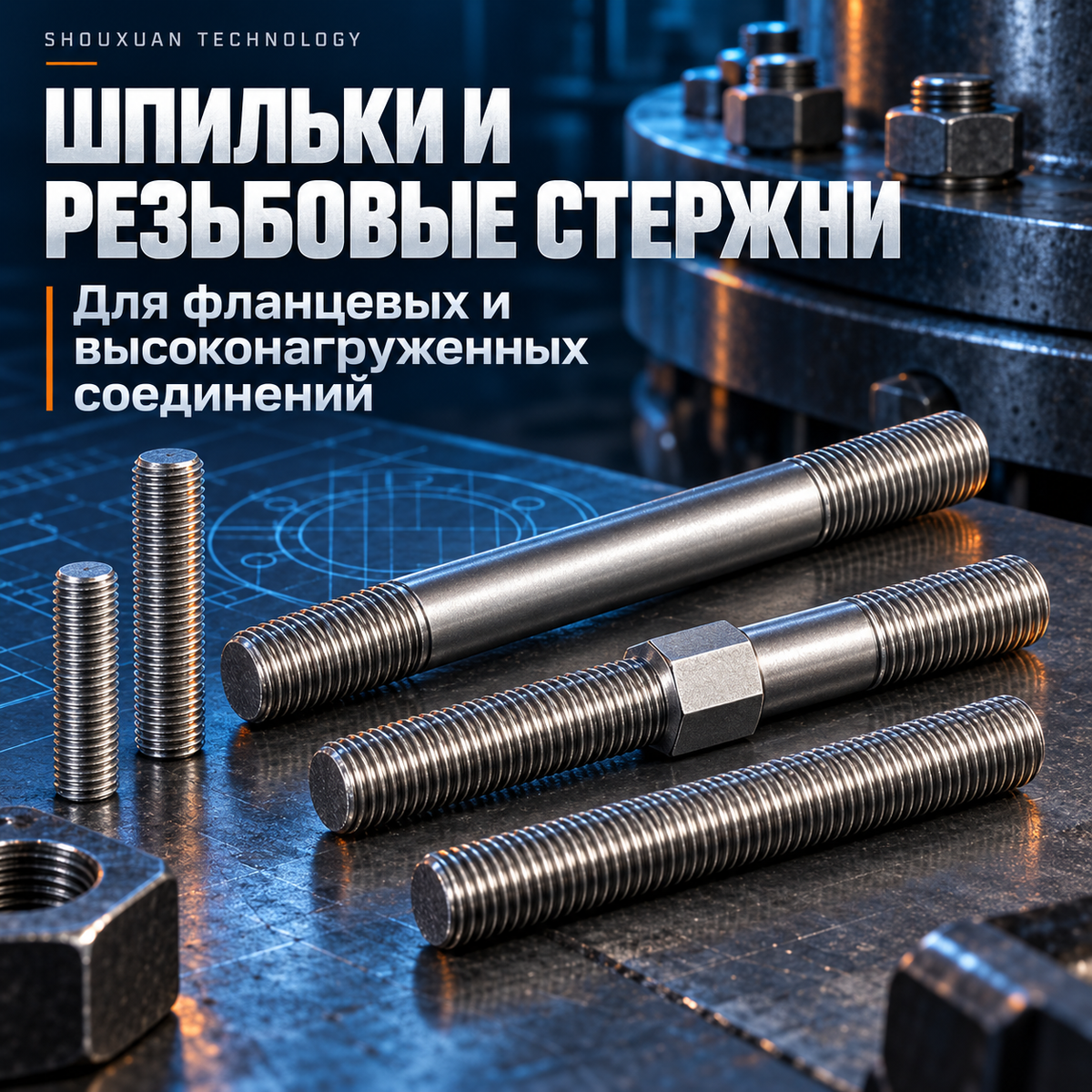 Studs and threaded rods, strength class 8.8 / 10.9, M6–M48