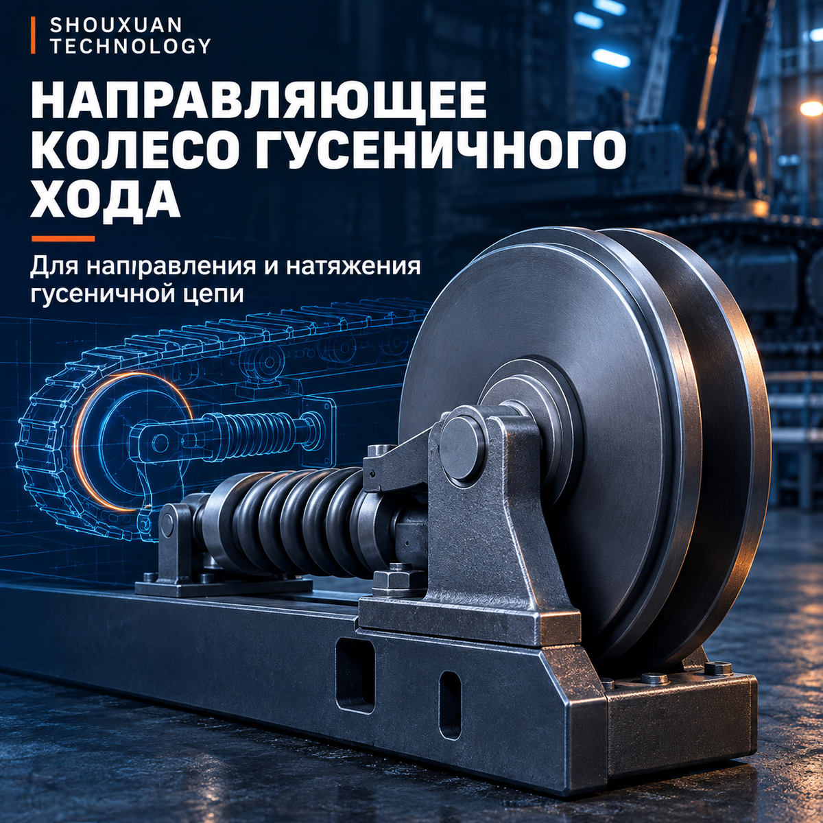 Idler wheel, forged hardened steel, for CAT and Komatsu